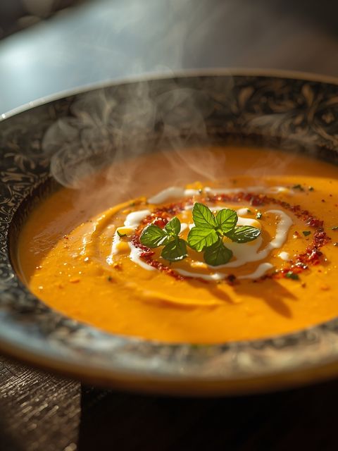 Carrot cream soup
