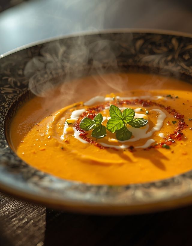 Carrot cream soup