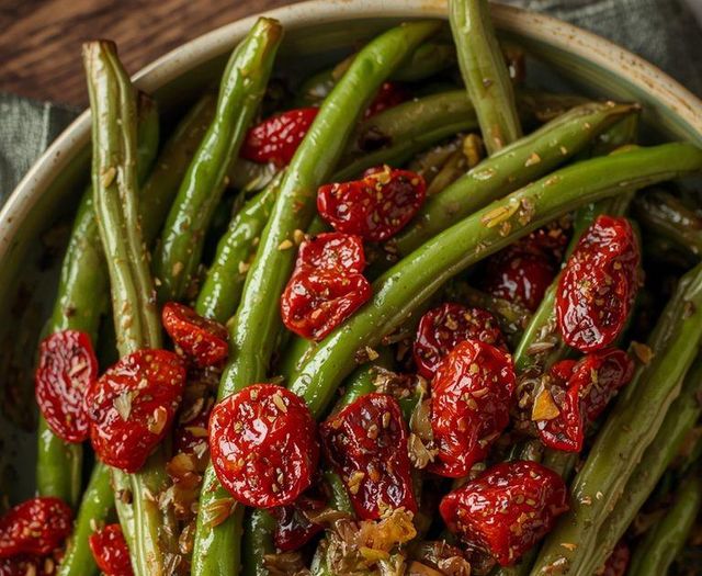Green Beans with Dried Tomatoes