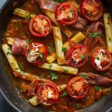 Kohlrabi Pan with Ham