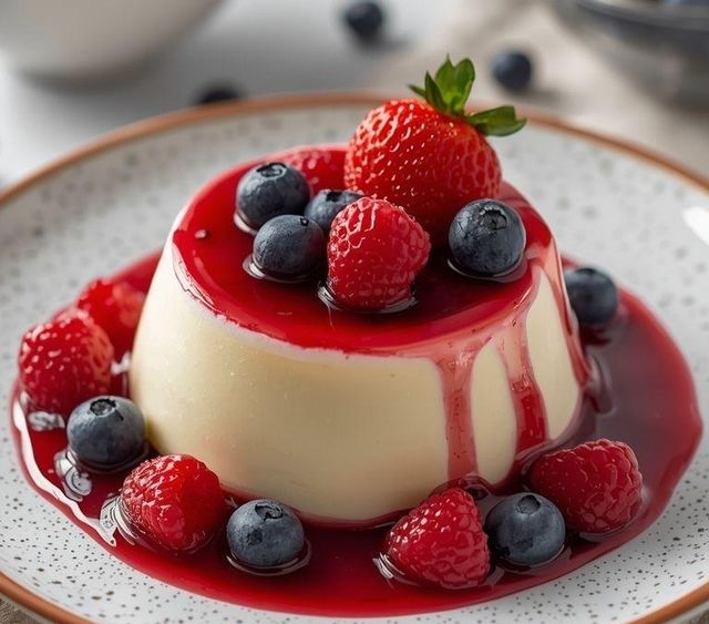 Panna Cotta with Berries