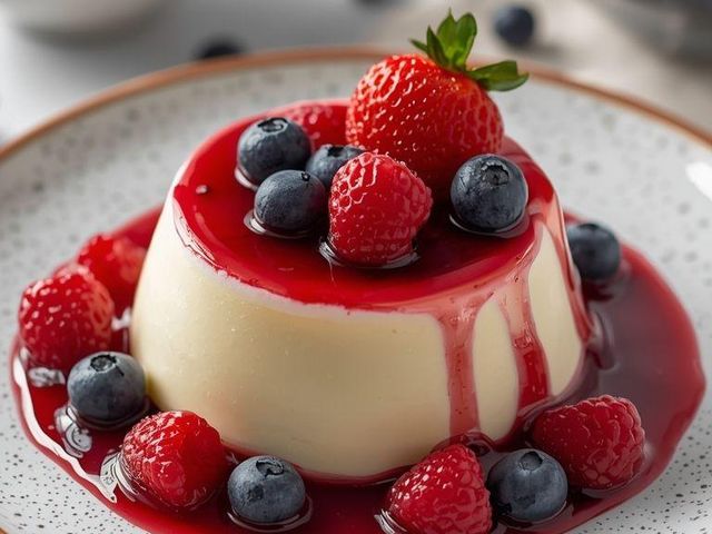 Panna Cotta with Berries
