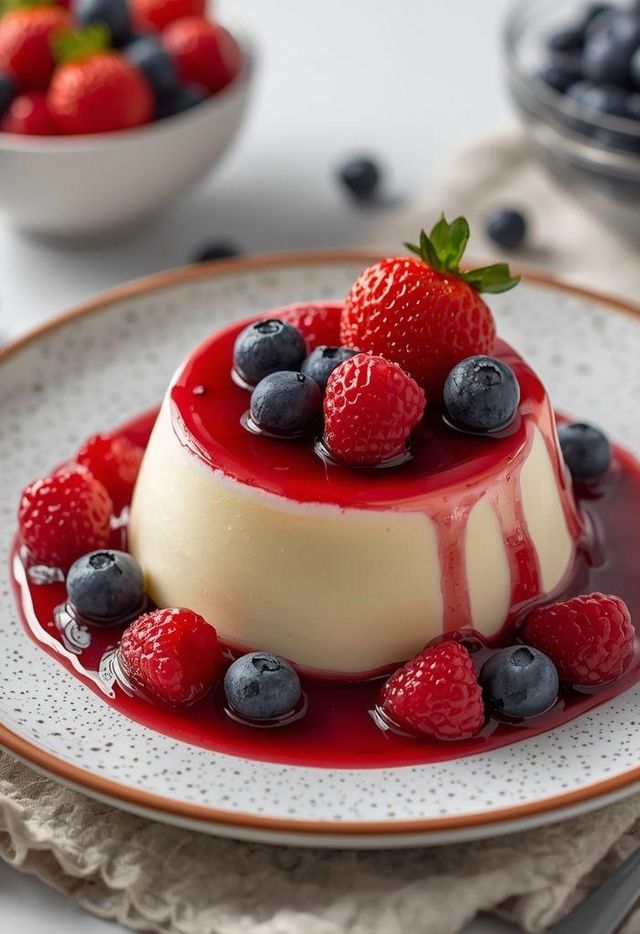 Panna Cotta with Berries