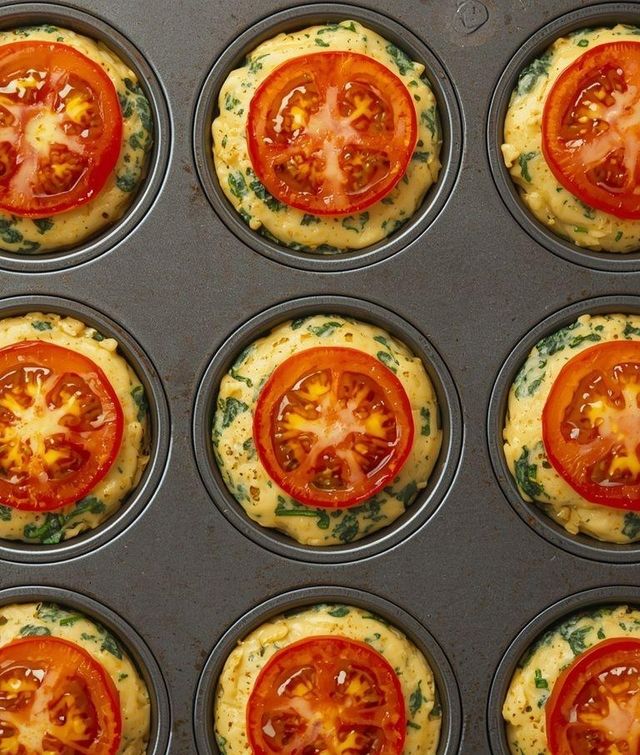 Cheese and Spinach Muffins