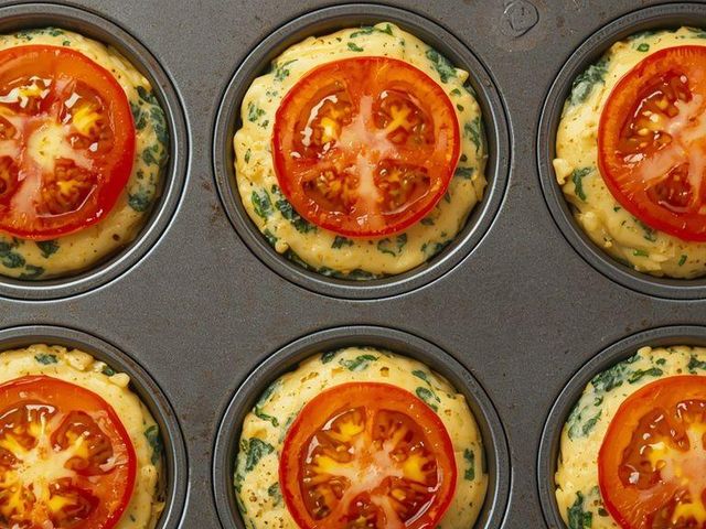 Cheese and Spinach Muffins