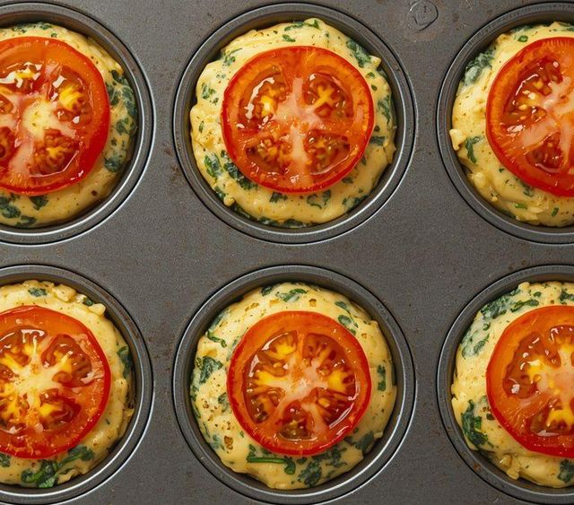 Cheese and Spinach Muffins