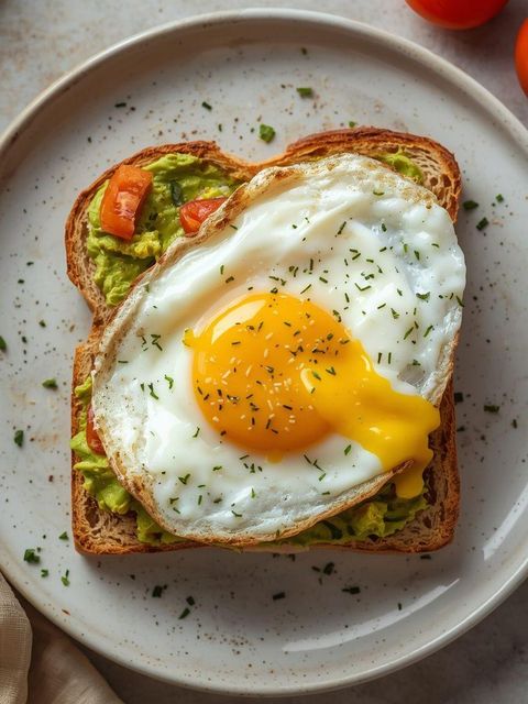 Avocado Toast with Fried Egg