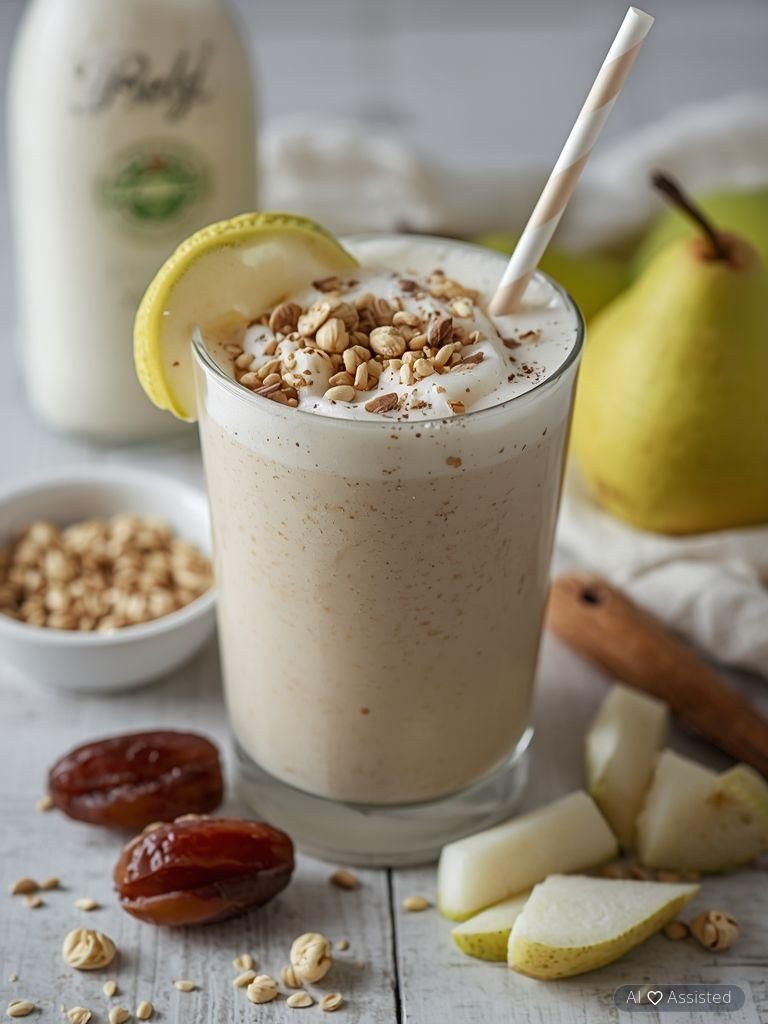 Date and pear milkshake