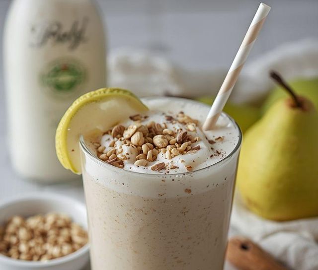 Date and pear milkshake