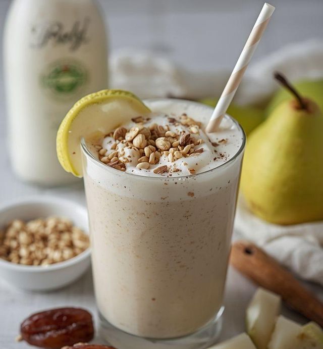 Date and pear milkshake