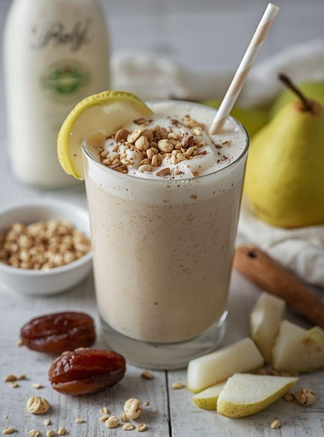 Date and pear milkshake