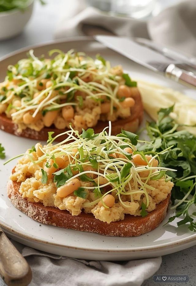 Sandwiches with cauliflower paste
