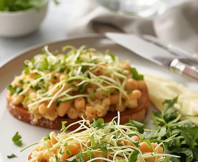 Sandwiches mit Blumenkohlpaste