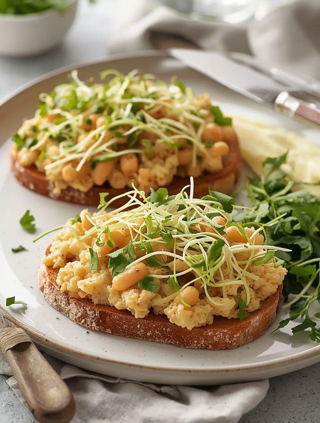 Sandwiches mit Blumenkohlpaste