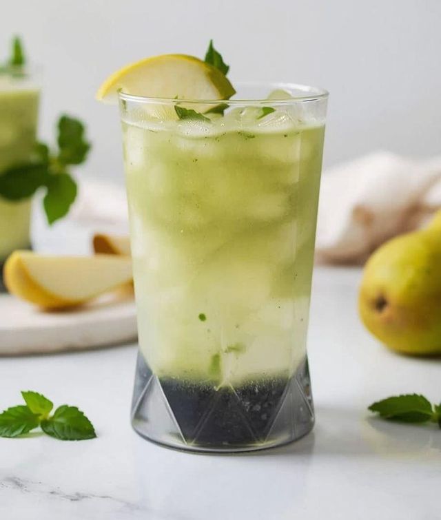 Green pear cocktail