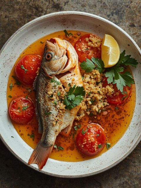 Fish Greek-style