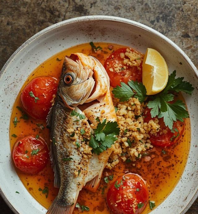 Fish Greek-style