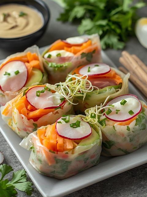 Spring Rolls with Vegetables