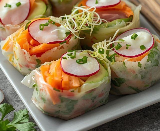 Spring Rolls with Vegetables
