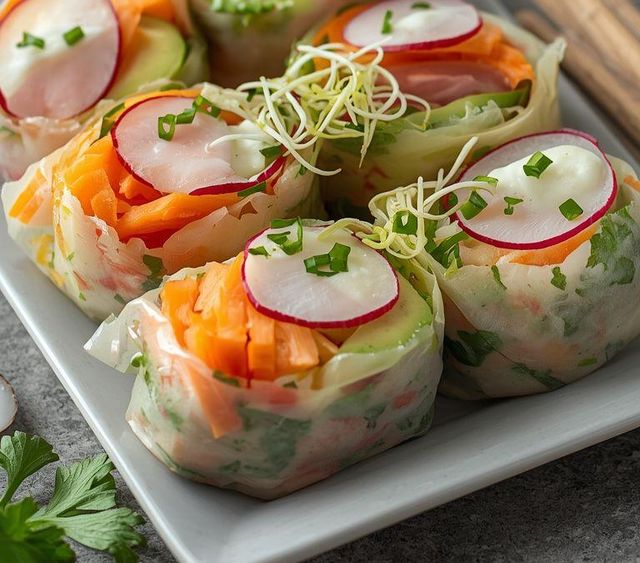 Frühlingsrollen mit Gemüse