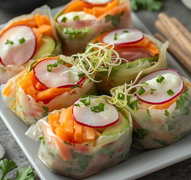 Frühlingsrollen mit Gemüse
