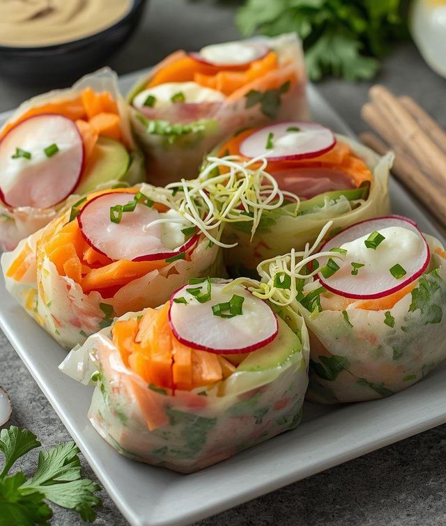 Frühlingsrollen mit Gemüse