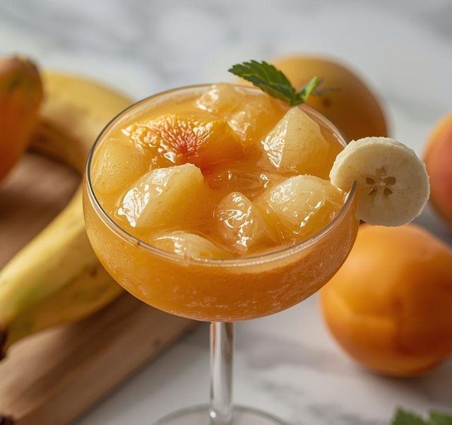 Aprikosen-Birnen-Cocktail