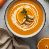 Karottencremesuppe mit Ingwer