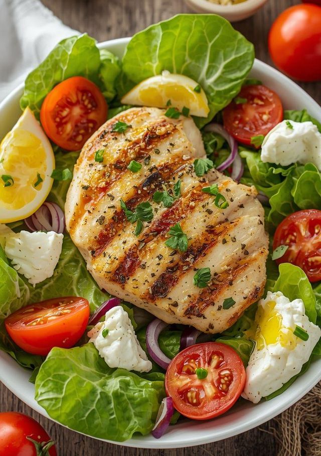 Caesar-Salat mit Hühnchen