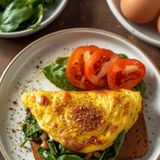 Low Carb Spinach Omelette