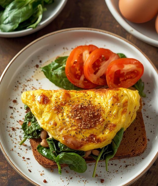 Low-Carb Spinatomelett