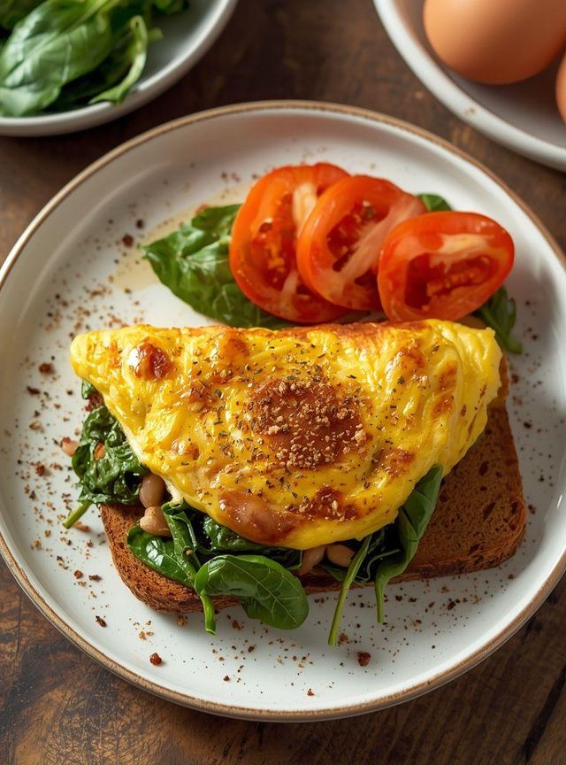 Low-Carb Spinatomelett