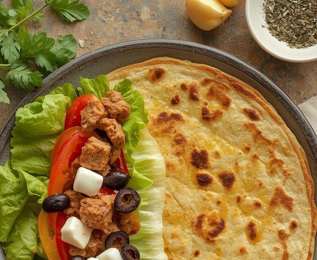Tortilla with Chicken and Mozzarella