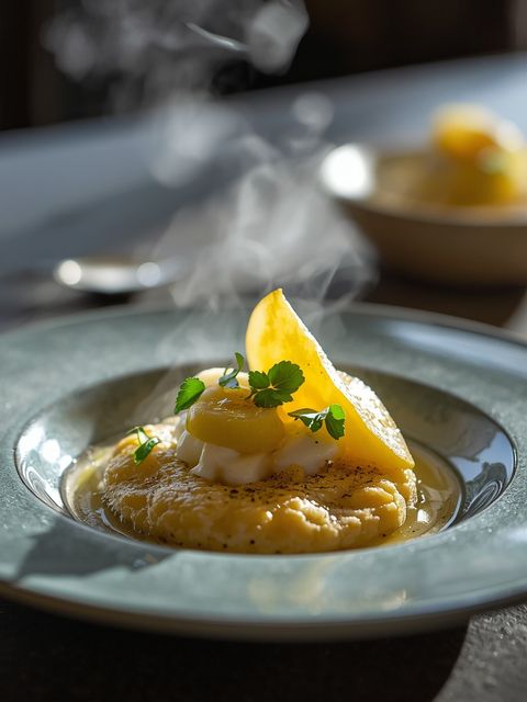 Pudding jaglany z bananem i gruszką