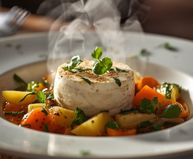 Cottage cheese with vegetables