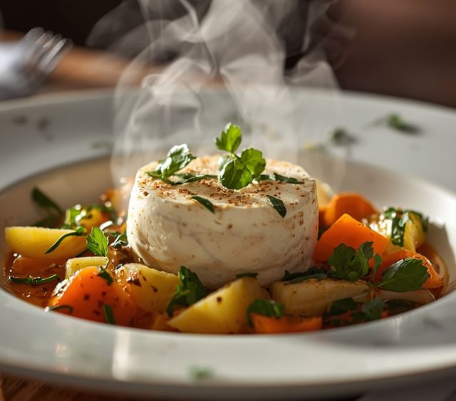 Cottage cheese with vegetables