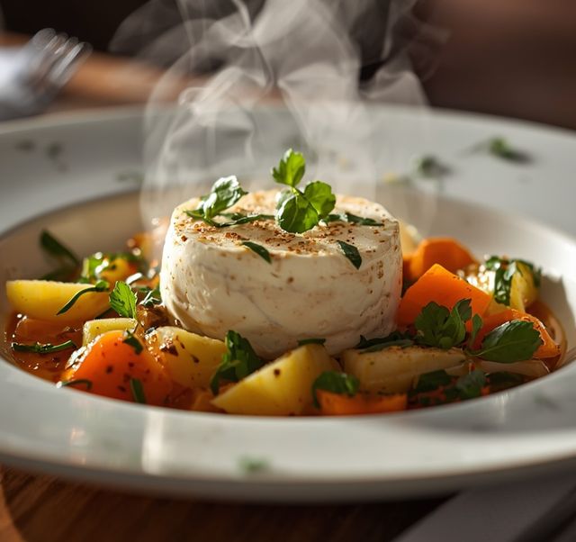 Cottage cheese with vegetables