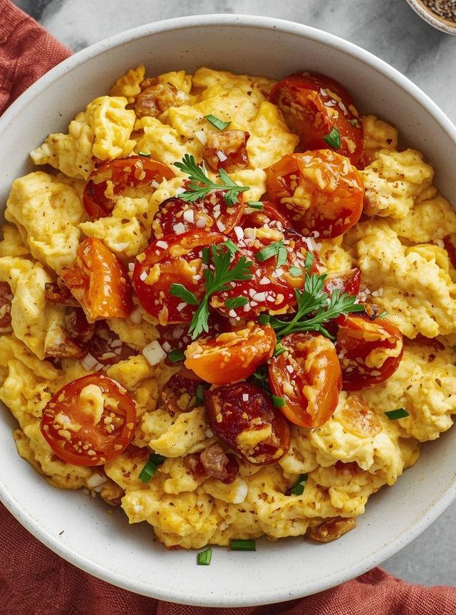 Scrambled Eggs with Tomatoes (Gluten-Free)