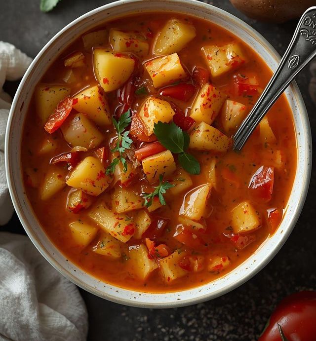 Scharfe Kartoffelsuppe