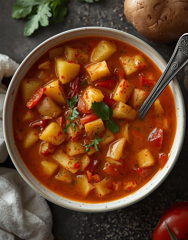 Scharfe Kartoffelsuppe