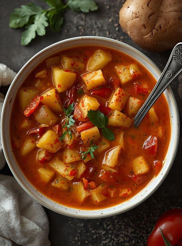 Scharfe Kartoffelsuppe