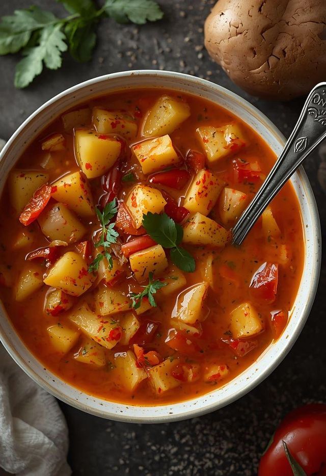 Scharfe Kartoffelsuppe