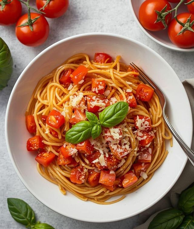 Spaghetti mit Tomaten