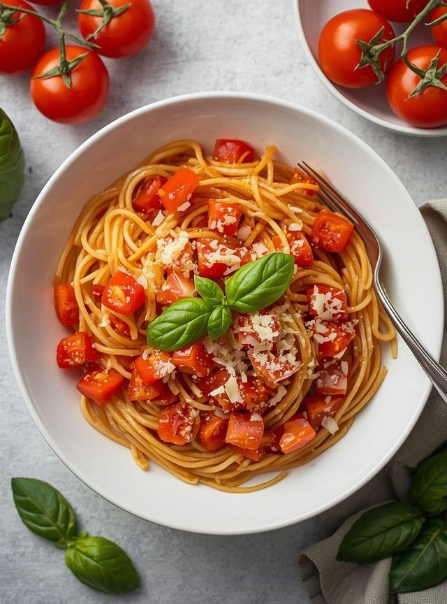 Spaghetti mit Tomaten