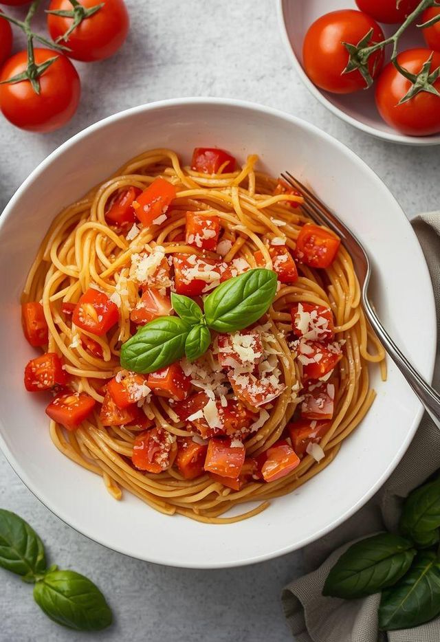Spaghetti mit Tomaten