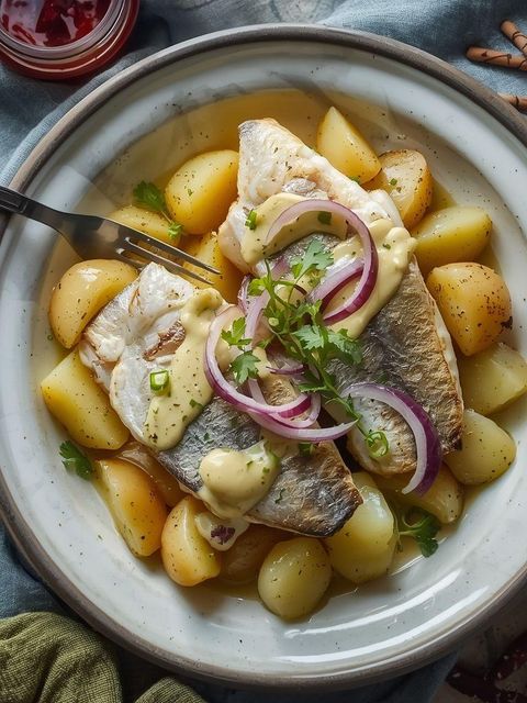 Matjes in Kräutersauce