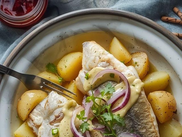 Matjes in herb sauce