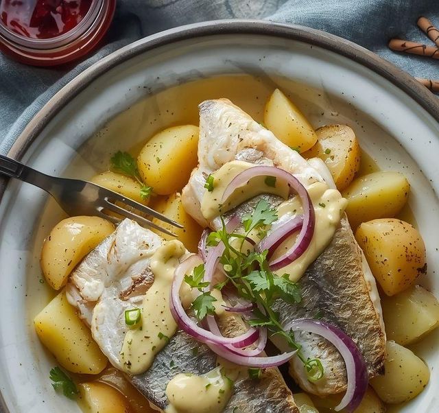 Matjes in Kräutersauce