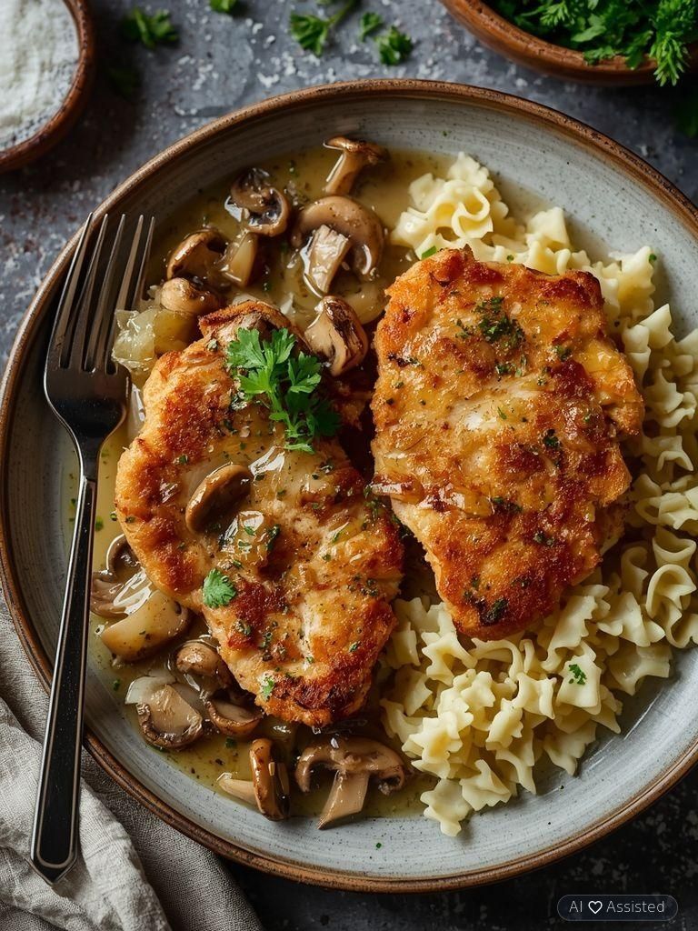 Schnitzel Jägerart