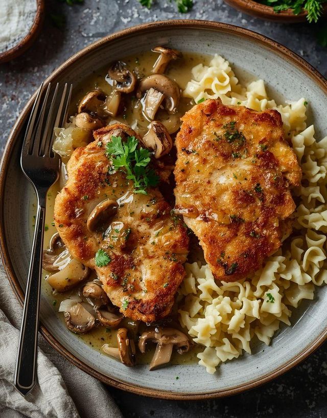 Schnitzel Jägerart